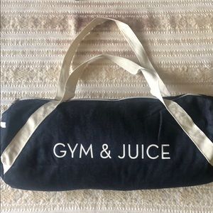 Denim gym bag